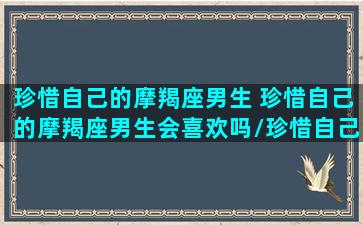 珍惜自己的摩羯座男生 珍惜自己的摩羯座男生会喜欢吗/珍惜自己的摩羯座男生 珍惜自己的摩羯座男生会喜欢吗-我的网站